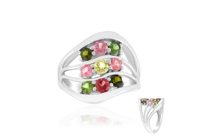 Cavill Silberring Cavill Ring 0,95 ct Brasilianischer Turmalin, 925 Silber Damen (1-tlg) von Cavill