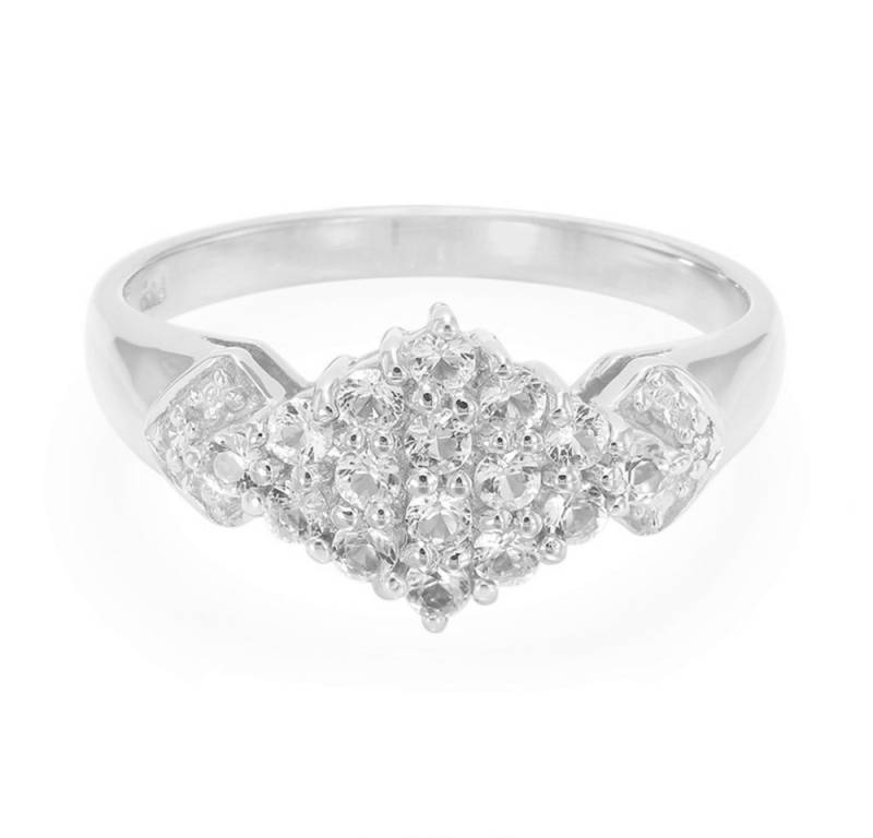 Cavill Silberring Cavill 0,50 ct Weißer Topas Ring, 925 Sterlingsilber, elegant (1-tlg) von Cavill