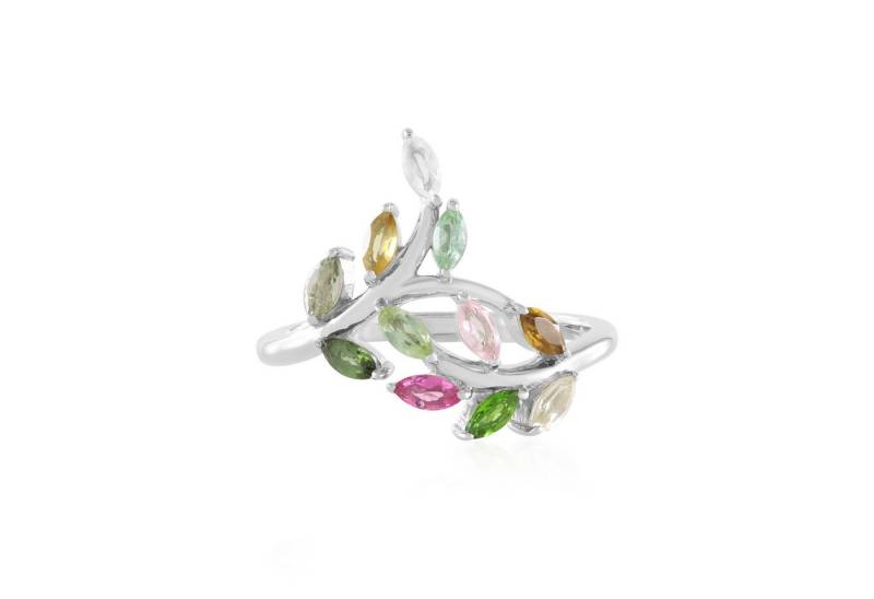 Cavill Silberring Cavill Damenring Sterlingsilber 0,79 ct Multicolor Turmalin (1-tlg) von Cavill