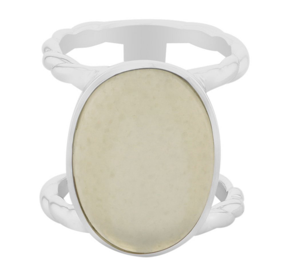 Cavill Silberring Cavill Ring 7,55 ct Weißer Mondstein Oval, 925er Silber Damen (1-tlg) von Cavill