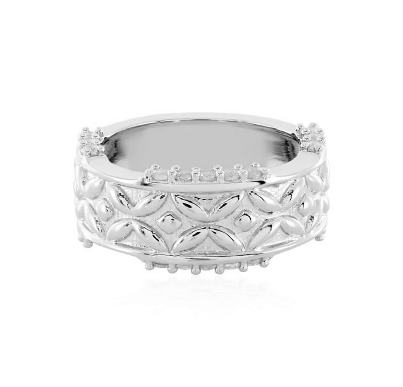 Cavill Silberring Cavill Ring 925 Sterling Silber platin, 0,68 ct Zirkon Damen (1-tlg) von Cavill