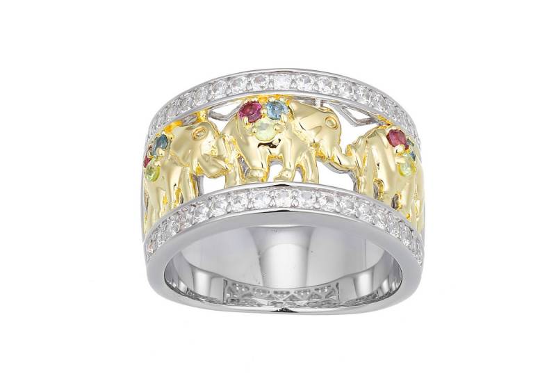 Cavill Silberring Cavill Ring Damen 925 Sterlingsilber mit 0,835 ct Topas & Edelsteinen (1-tlg) von Cavill