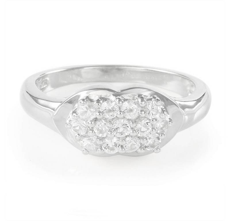 Cavill Silberring Cavill Ring Weißer Topas 0,50 ct Brillantschliff 925 Silber Oval (1-tlg) von Cavill