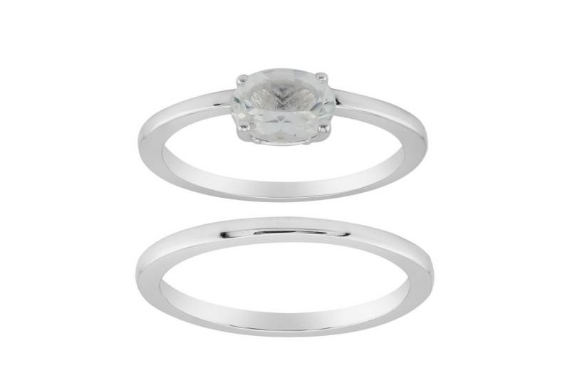 Cavill Silberring Cavill Ring Weißer Topas 0,83 ct Ovalschliff 925 Silber Damen (1-tlg) von Cavill