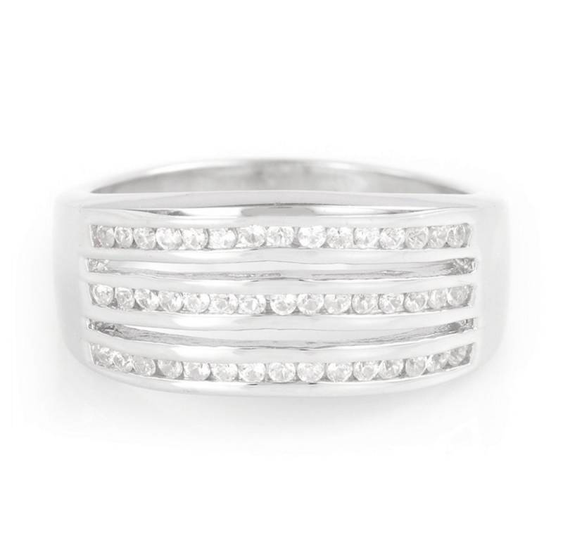 Cavill Silberring Cavill Ring aus 925 Sterling Silber, Zirkon 0,50 ct, Brillantschliff (1-tlg) von Cavill