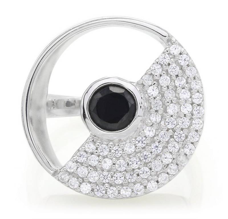 Cavill Silberring Cavill Ring aus 925 Sterling Silber mit 0,6 ct schwarzem Spinell (1-tlg) von Cavill