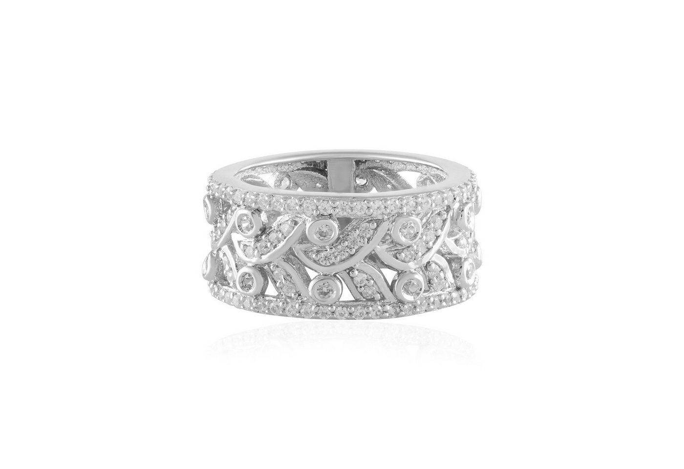 Cavill Silberring Cavill Ring aus 925 Sterlingsilber mit 1,38 ct Zirkon, Pave Zirkonia (1-tlg) von Cavill