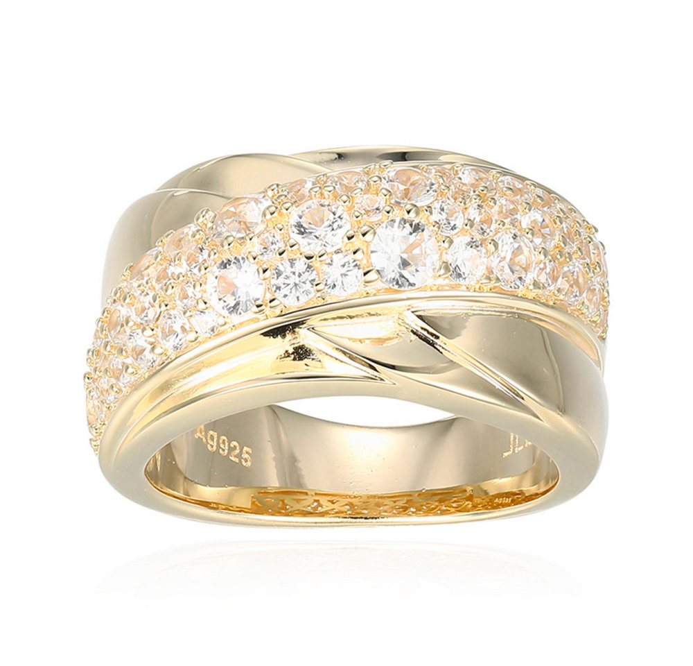 Cavill Silberring Cavill Silberring 1,73 ct Zirkon, vergoldet, elegant, Damen (1-tlg) von Cavill