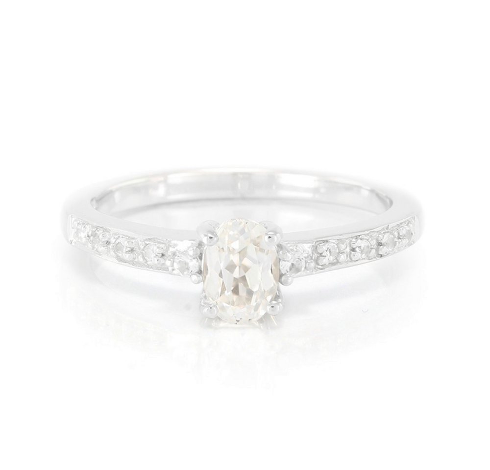 Cavill Silberring Cavill Silberring mit ovalem Kunzit 0,59 ct und weißen Topasen (1-tlg) von Cavill