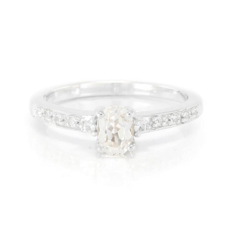 Cavill Silberring Cavill Silberring mit ovalem Kunzit 0,59 ct und weißen Topasen (1-tlg) von Cavill