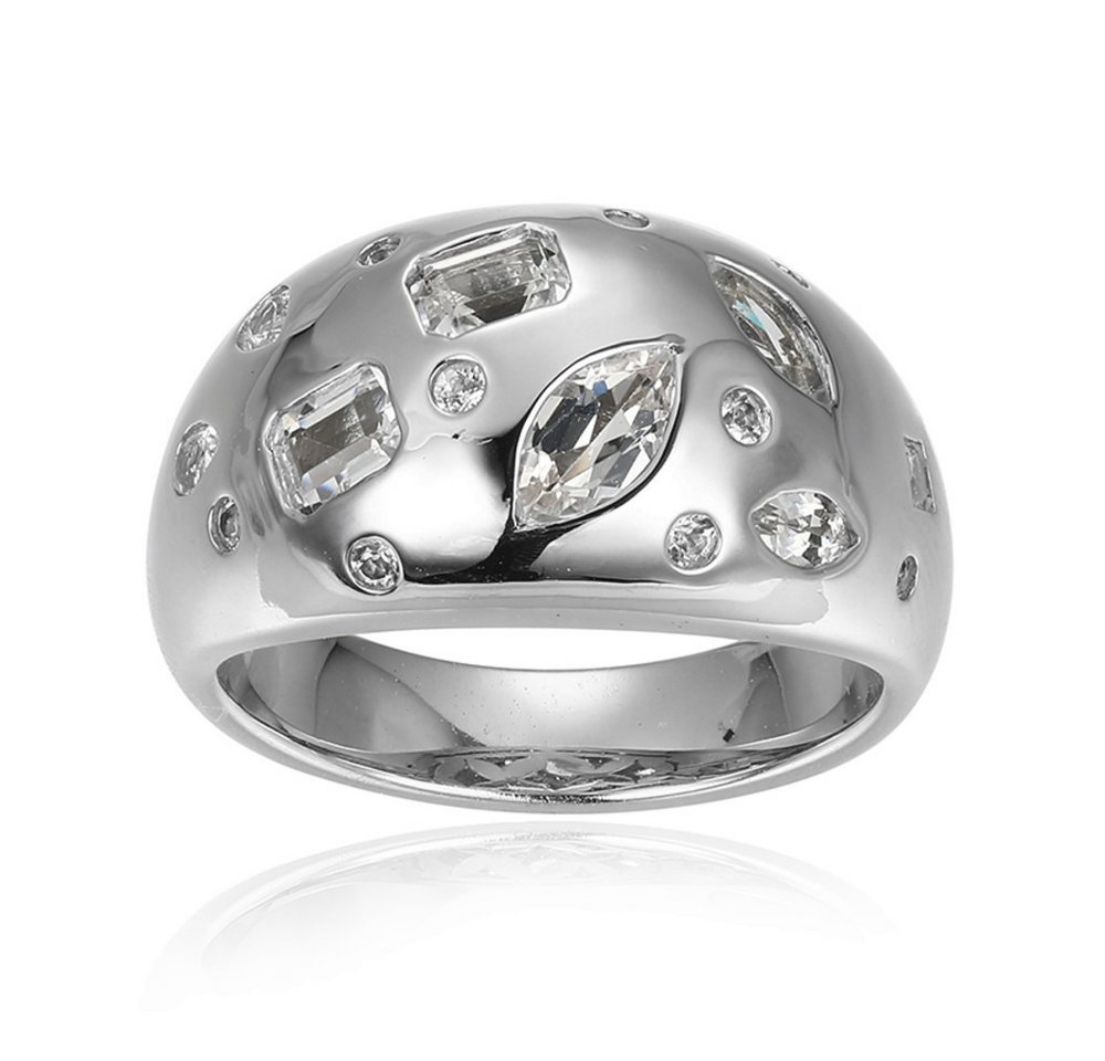 Cavill Silberring Cavill Sterling Silberring Damen, 0,909 ct Weißer Topas, modern (1-tlg) von Cavill