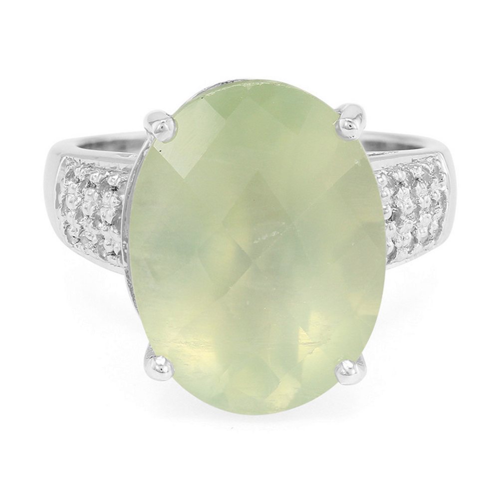 Cavill Silberring Cavill Sterling Silberring Prehnit 10,02 ct mit Topas grün (1-tlg) von Cavill