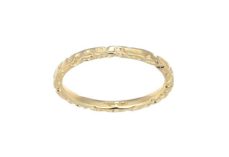 Cavill Silberring Cavill Sterlingsilber Ring 925, vergoldet, Wellen-Design, Damen (1-tlg) von Cavill