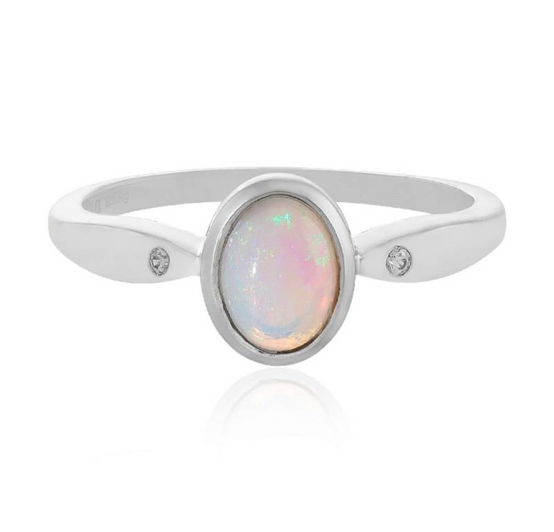 Cavill Silberring Cavill Welo Opal Ring 0,809 ct aus platiniertem 925 Silber Damen (1-tlg) von Cavill