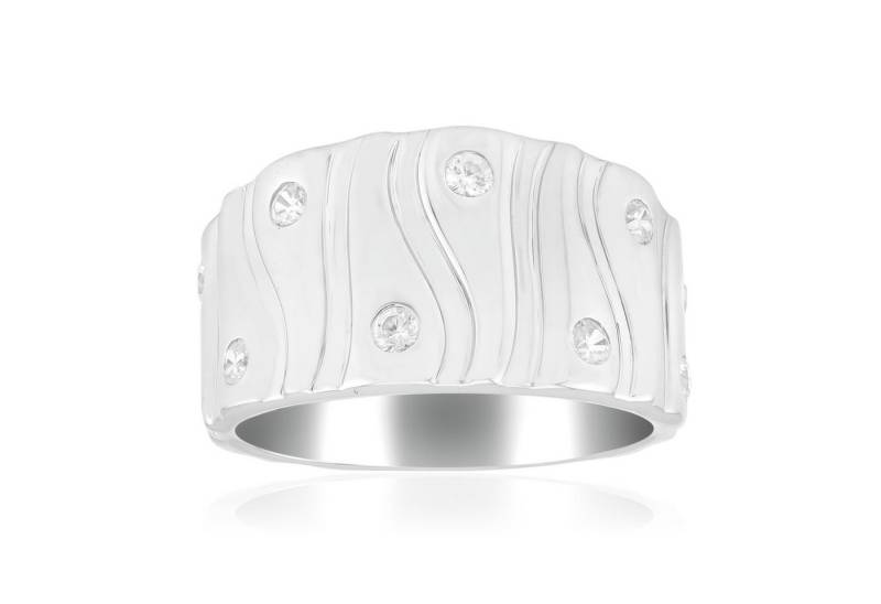 Cavill Silberring Cavill Zirkonring 0,498 ct Sterlingsilber 925 plattiert Damen ring (1-tlg) von Cavill