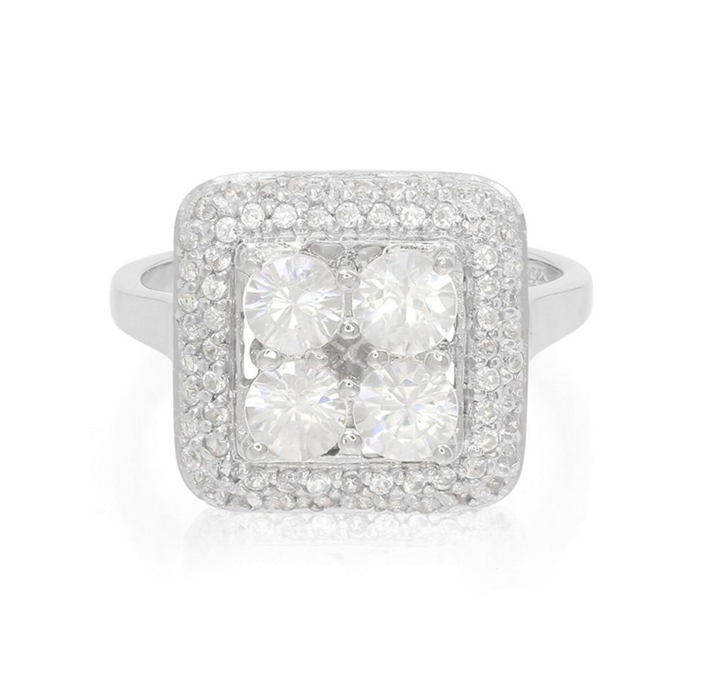 Cavill Silberring Cavill Zirkonring aus 925 Sterling Silber, 2,01 ct funkelnde Zirkone (1-tlg) von Cavill