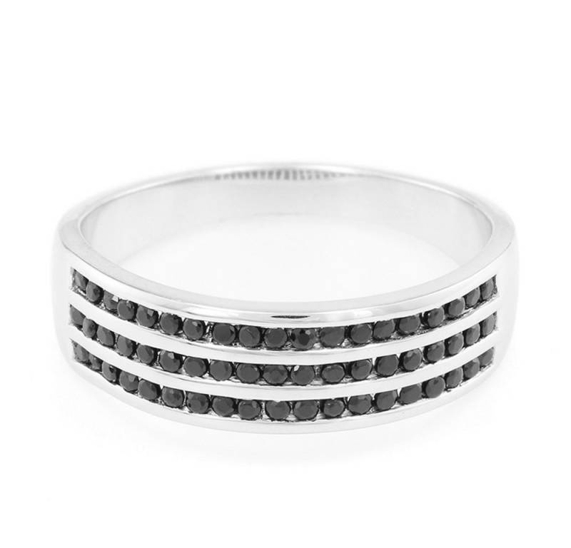 Cavill Silberring Cavill schwarzer Spinell Ring 0,63 ct 925 Silber Damen Echtschmuck (1-tlg) von Cavill