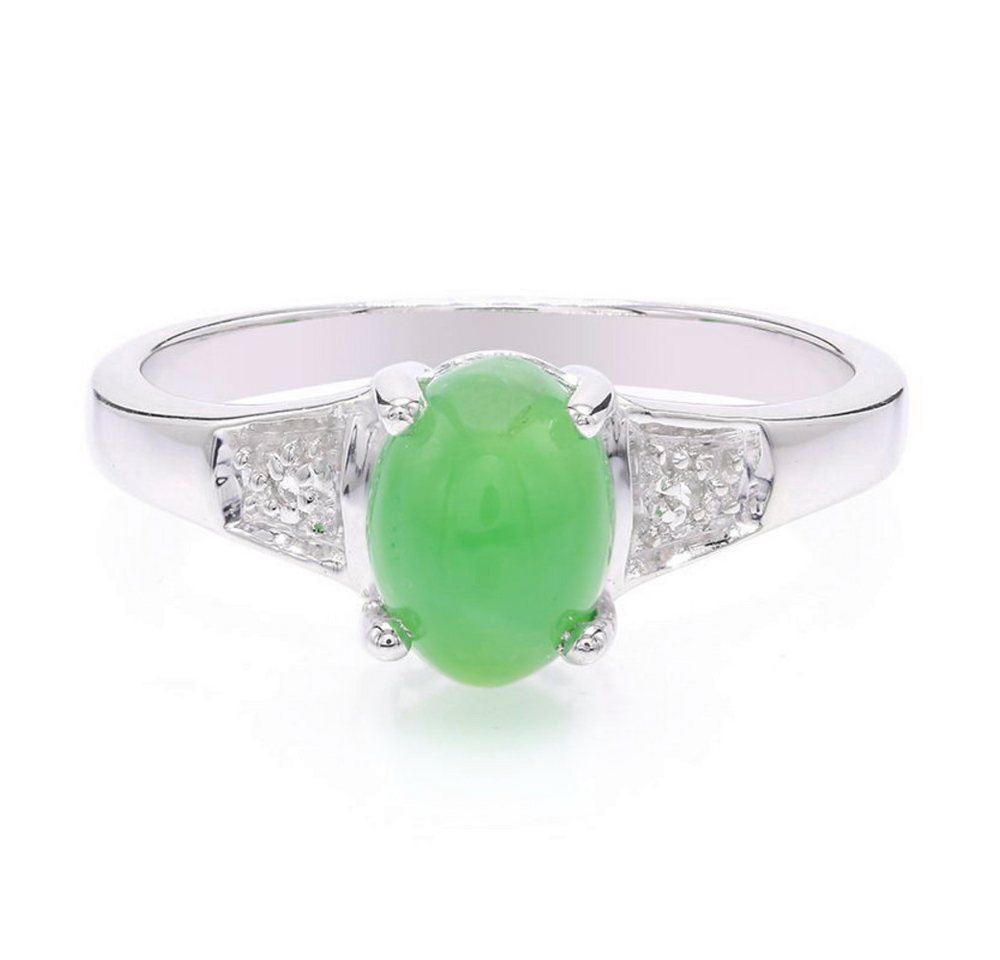 Cavill Silberring Cavill Ring 1,05 ct Chrysopras, 925 Sterling Silber, grün elegant (1-tlg) von Cavill