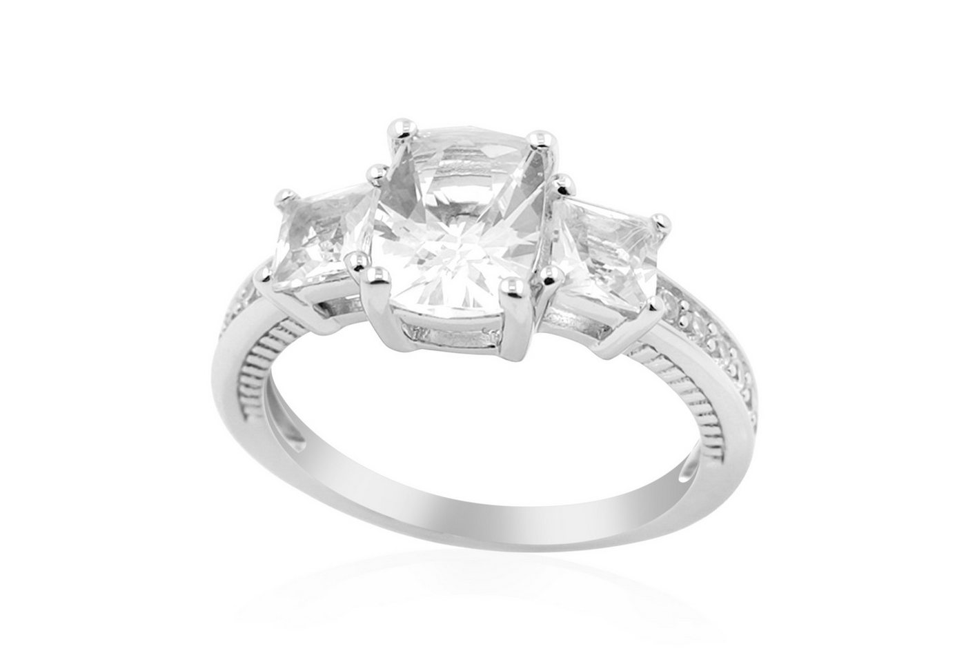 Cavill Silberring Danburit Ring 2,07 ct Sterlingsilber Damen Echtschmuck modern (1-tlg) von Cavill