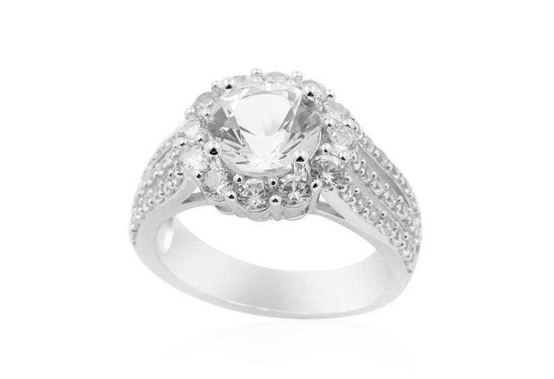 Cavill Silberring Cavill Silberring 3,61 ct Danburit mit Zirkon, 925 Sterling (1-tlg) von Cavill