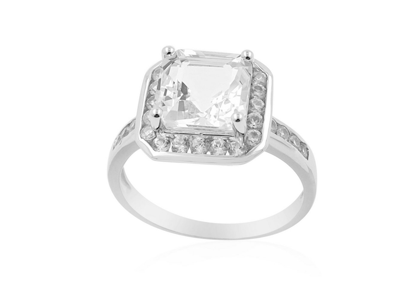 Cavill Silberring Cavill Ring Sterlingsilber 3,092 ct Danburit mit 28 Zirkonen (1-tlg) von Cavill