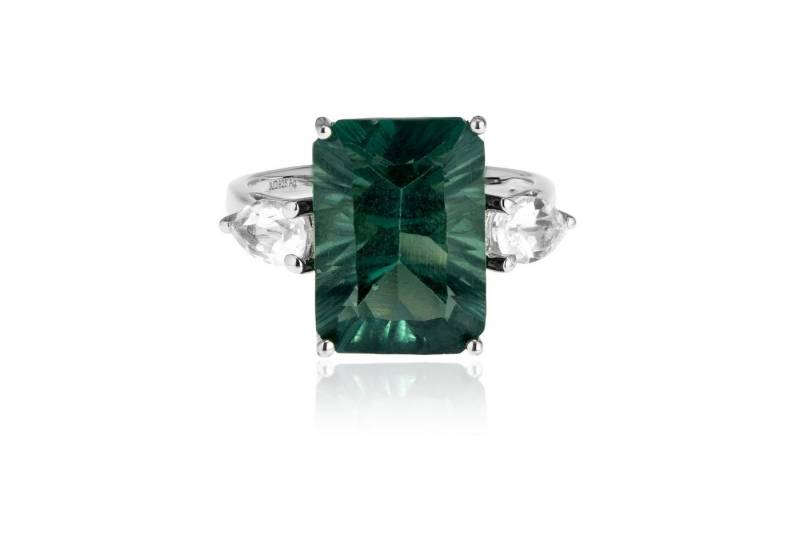 Cavill Silberring Cavill Ring Sterlingsilber platiert, 7,74 ct grüner Fluorit & Topas (1-tlg) von Cavill