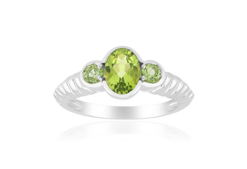 Cavill Silberring Cavill Damenring 925 Sterling Silber, 0,93 ct Peridot grün Oval (1-tlg) von Cavill