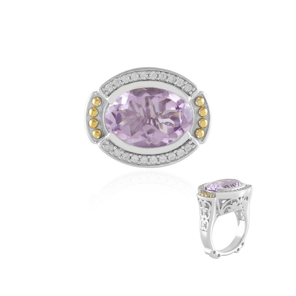 Cavill Silberring Lavendel Amethyst Sterling Silber Ring (1-tlg) von Cavill