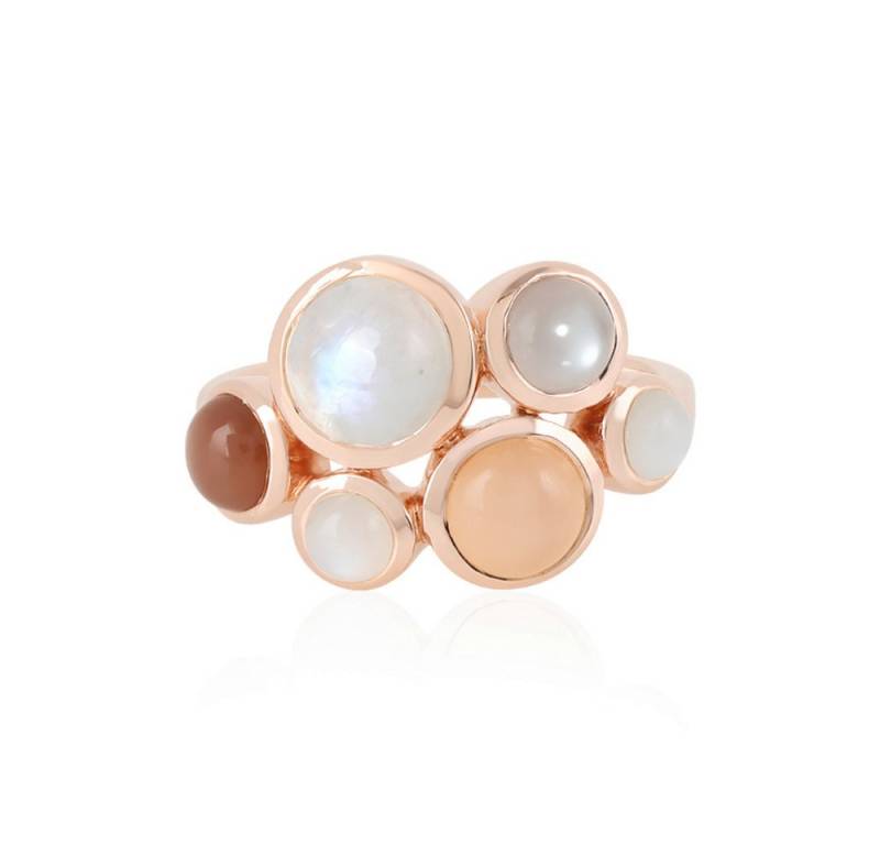 Cavill Silberring Mondsteinring 4,00 ct, 925 Sterlingsilber, rosévergoldet, Damen (1-tlg) von Cavill