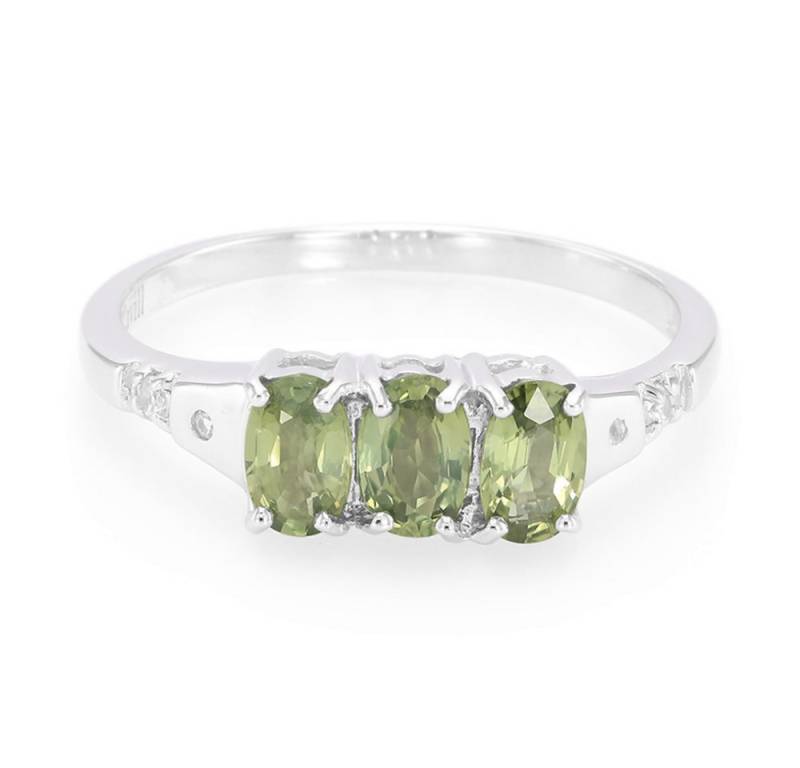 Cavill Silberring Mosambik Saphir 1,19 ct Ring, Ovalschliff, 925 Silber platiert (1-tlg) von Cavill