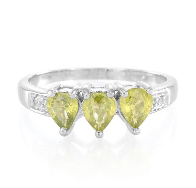 Cavill Silberring Cavill Silberring 925 Sterlingsilber, 1,3 ct Mosambik Saphir, Tropfen (1-tlg) von Cavill