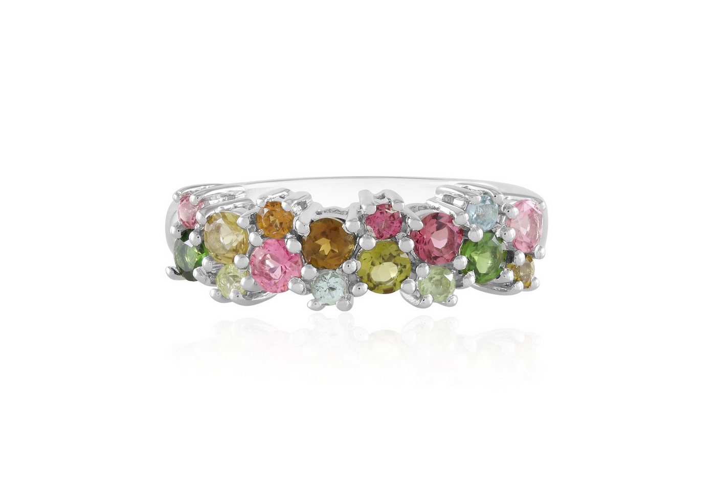 Cavill Silberring Cavill Sterlingsilber Ring plattiert mit 1,20 ct bunter Turmalin (1-tlg) von Cavill