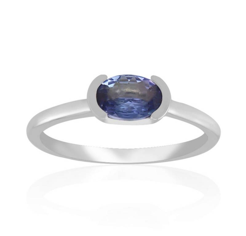 Cavill Solitärring Cavill Ring 0,68 ct Tansanit Oval 925 Sterlingsilber platiert (1-tlg) von Cavill