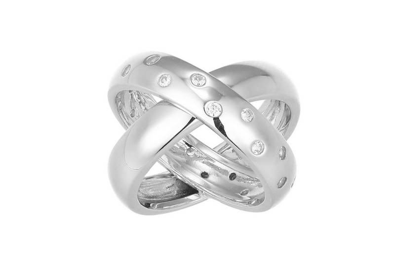 Cavill Silberring Cavill Ring aus 925 Sterling Silber mit 22 Zirkonen, 0,39 ct, modern (1-tlg) von Cavill