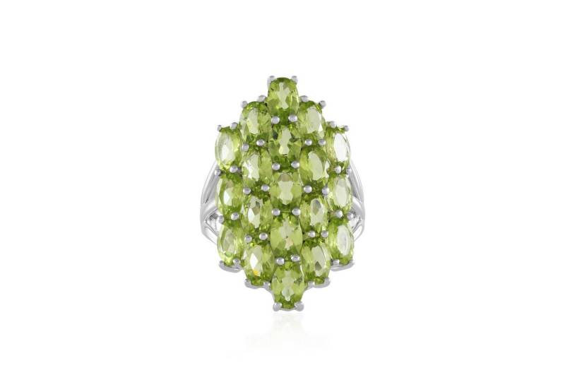 Cavill Silberring Cavill Ring 6,66 ct Peridot Ovalschliff Sterlingsilber Grün Damen (1-tlg) von Cavill