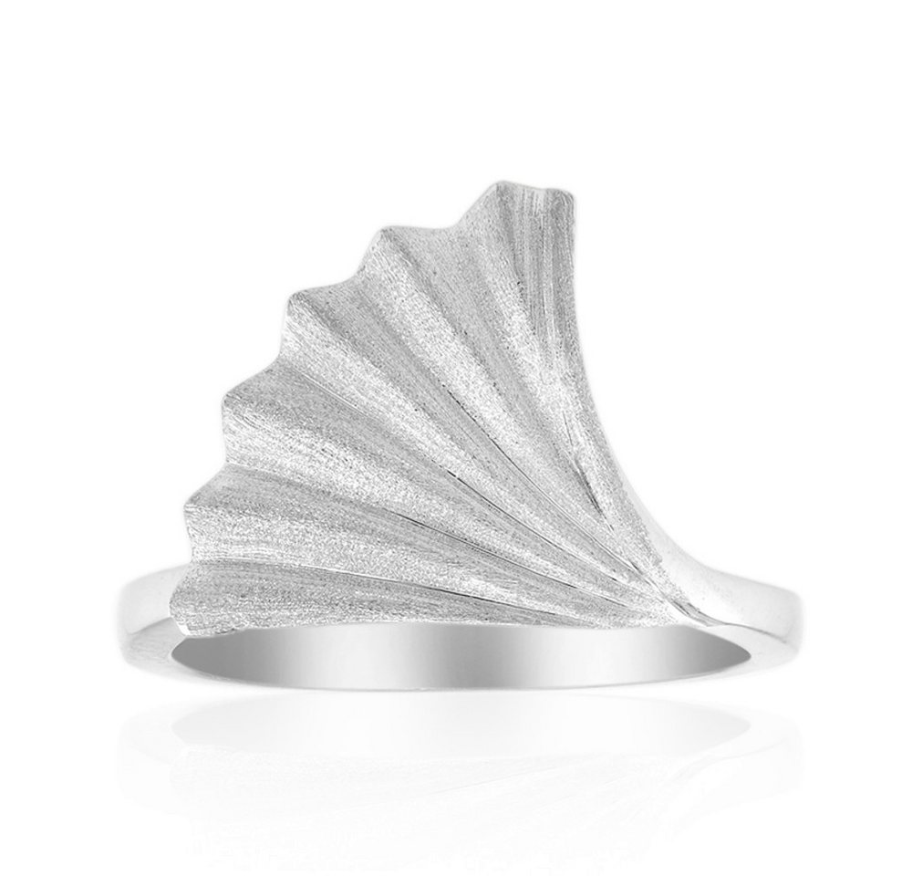 Cavill Silberring Cavill 925 Sterling Silber Ring platinplattiert, Wellen-Design Damen (1-tlg) von Cavill