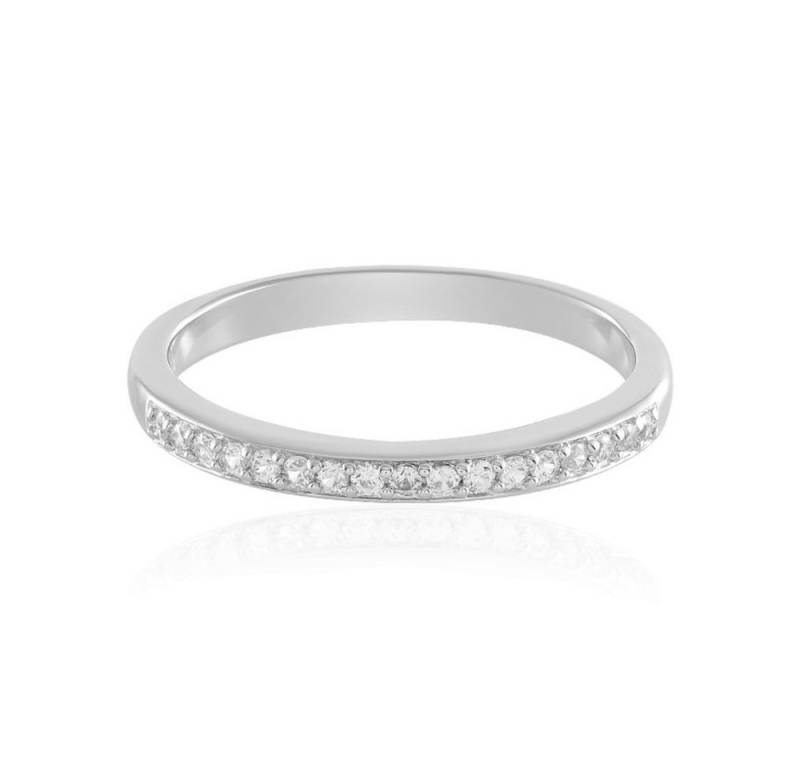 Cavill Silberring Ring 925 Sterlingsilber platininiert, 0,34 ct Zirkon, Pavé Damen (1-tlg) von Cavill