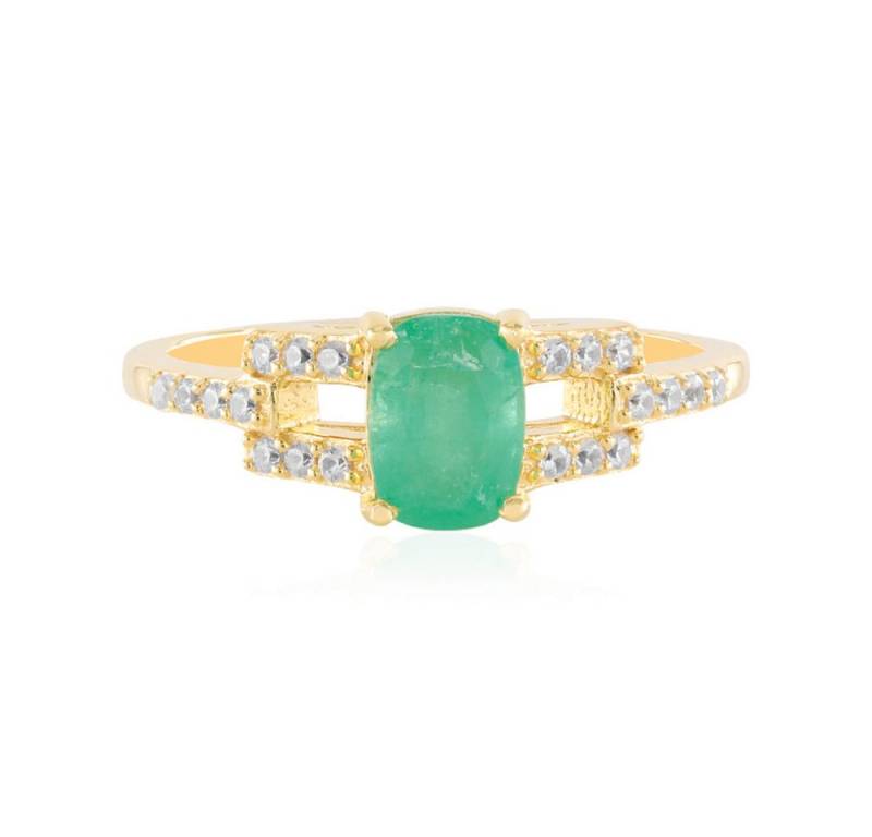 Cavill Silberring Cavill Ring Damen 0,92 ct Smaragd Antikschliff 925 Silber (1-tlg) von Cavill