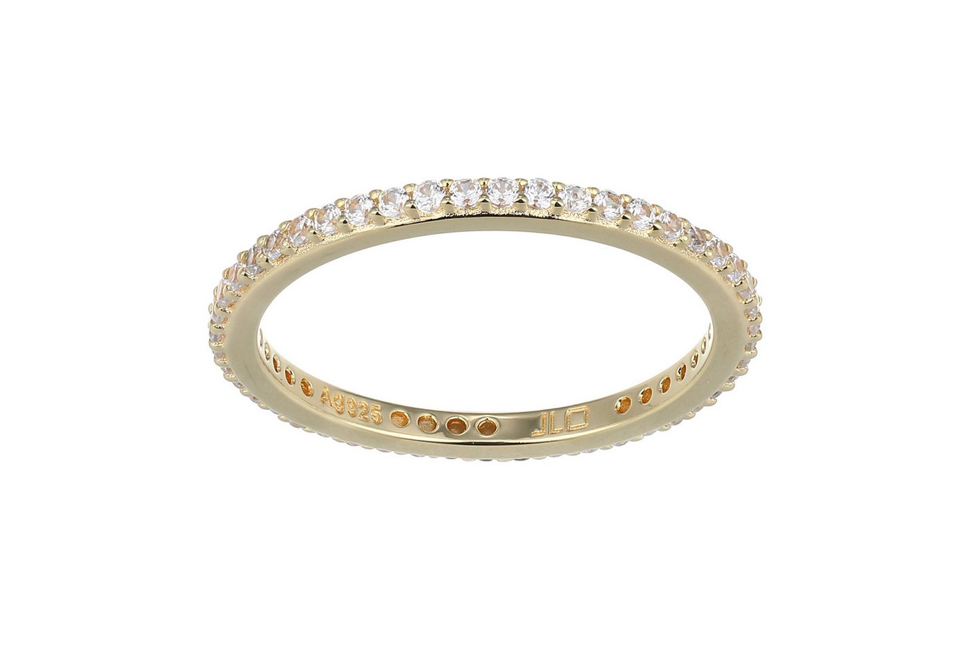 Cavill Silberring Zirkonring 925 Sterling Silber vergoldet, 0,46 ct, Damen Schmuck (1-tlg) von Cavill