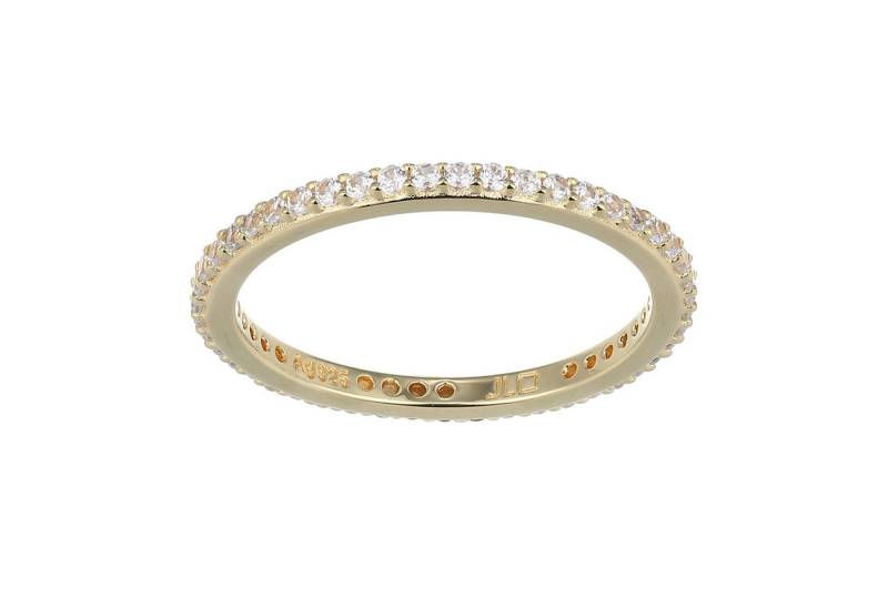 Cavill Silberring Zirkonring 925 Sterling Silber vergoldet, 0,46 ct, Damen Schmuck (1-tlg) von Cavill