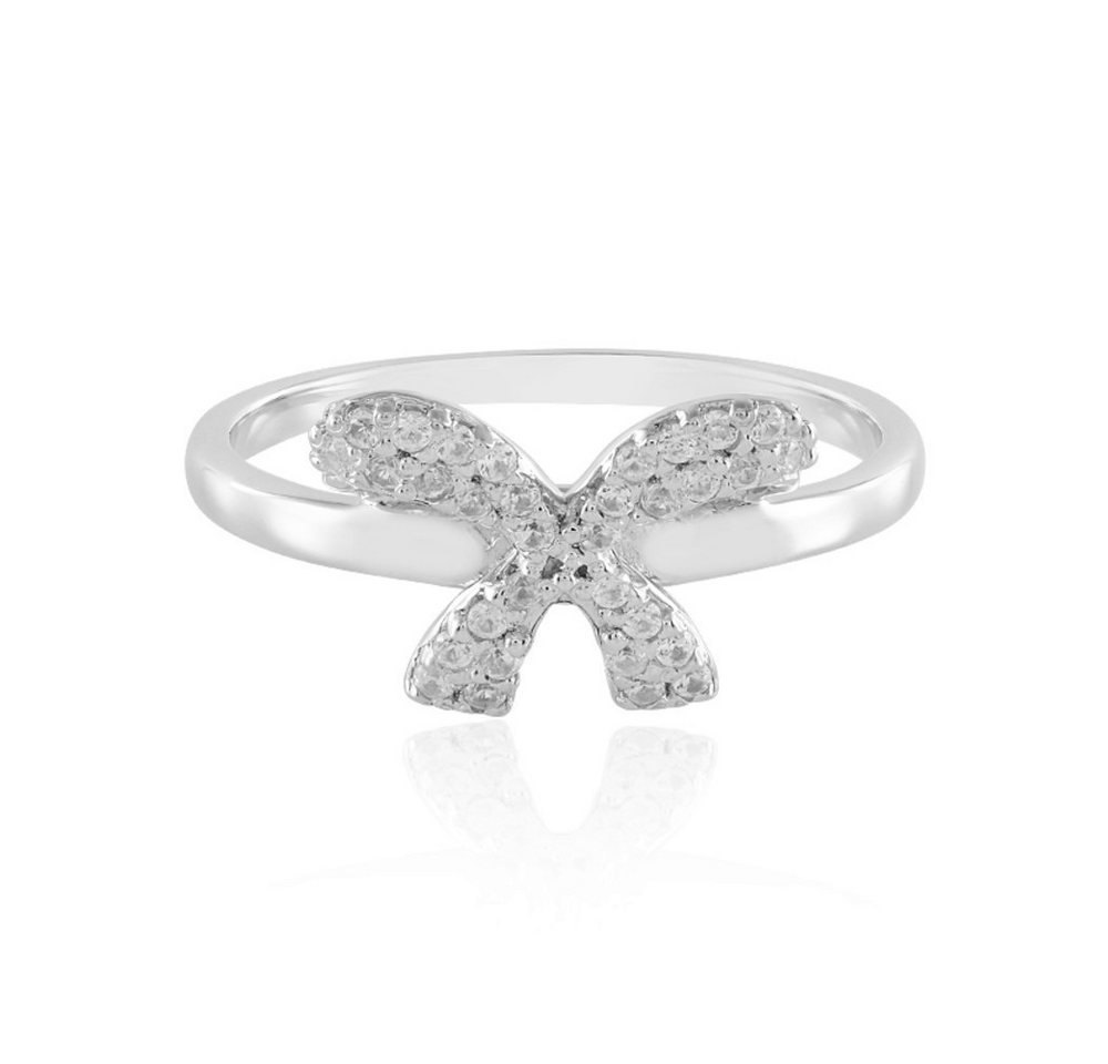 Cavill Silberring Cavill Zirkonring Damen 925er Silber Platin 0,288 ct Schmetterling (1-tlg) von Cavill
