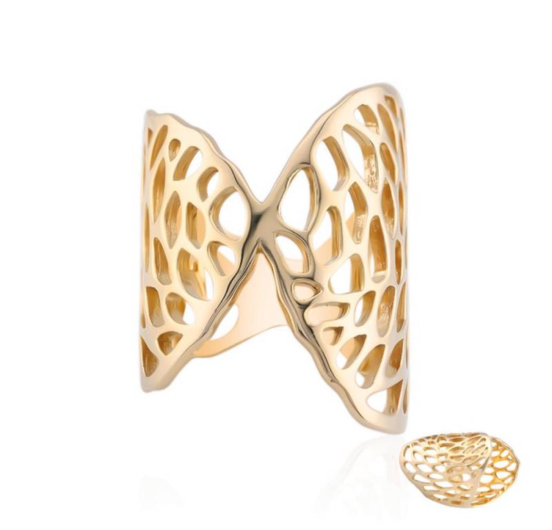 Cavill Silberring Cavill Ring aus vergoldetem 925er Silber mit Schmetterlingsmotiv (1-tlg) von Cavill