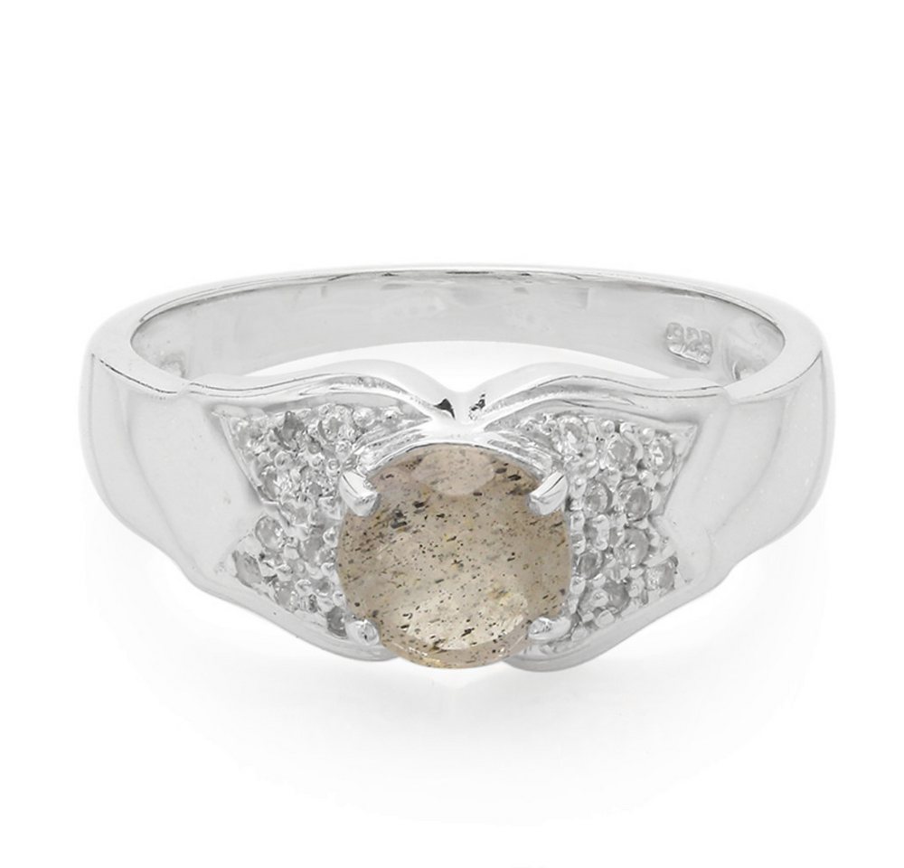 Cavill Silberring Cavill Ring aus 925 Sterlingsilber, 0,58 ct Spektrolith & Topase (1-tlg) von Cavill