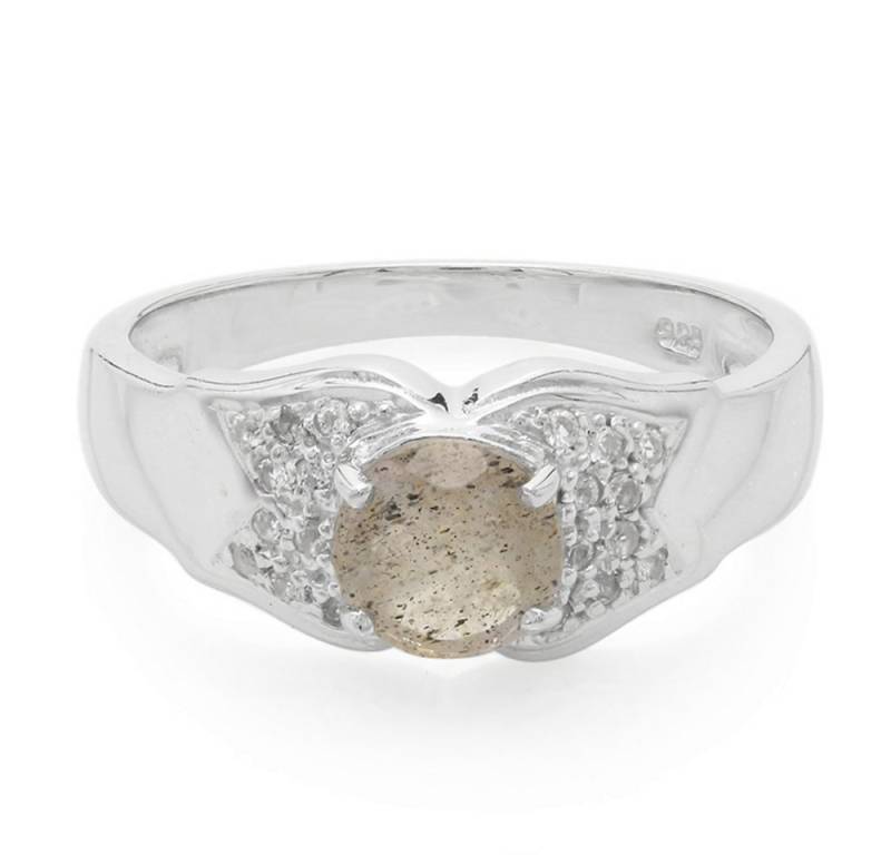 Cavill Silberring Cavill Ring aus 925 Sterlingsilber, 0,58 ct Spektrolith & Topase (1-tlg) von Cavill