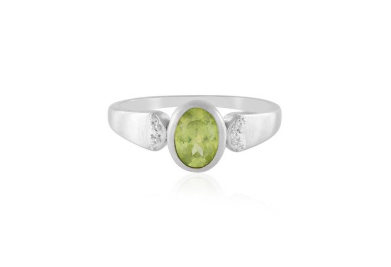 Cavill Silberring Cavill Ring Sterlingsilber platin., 0,73 ct grüner Sphen, Zirkon (1-tlg) von Cavill