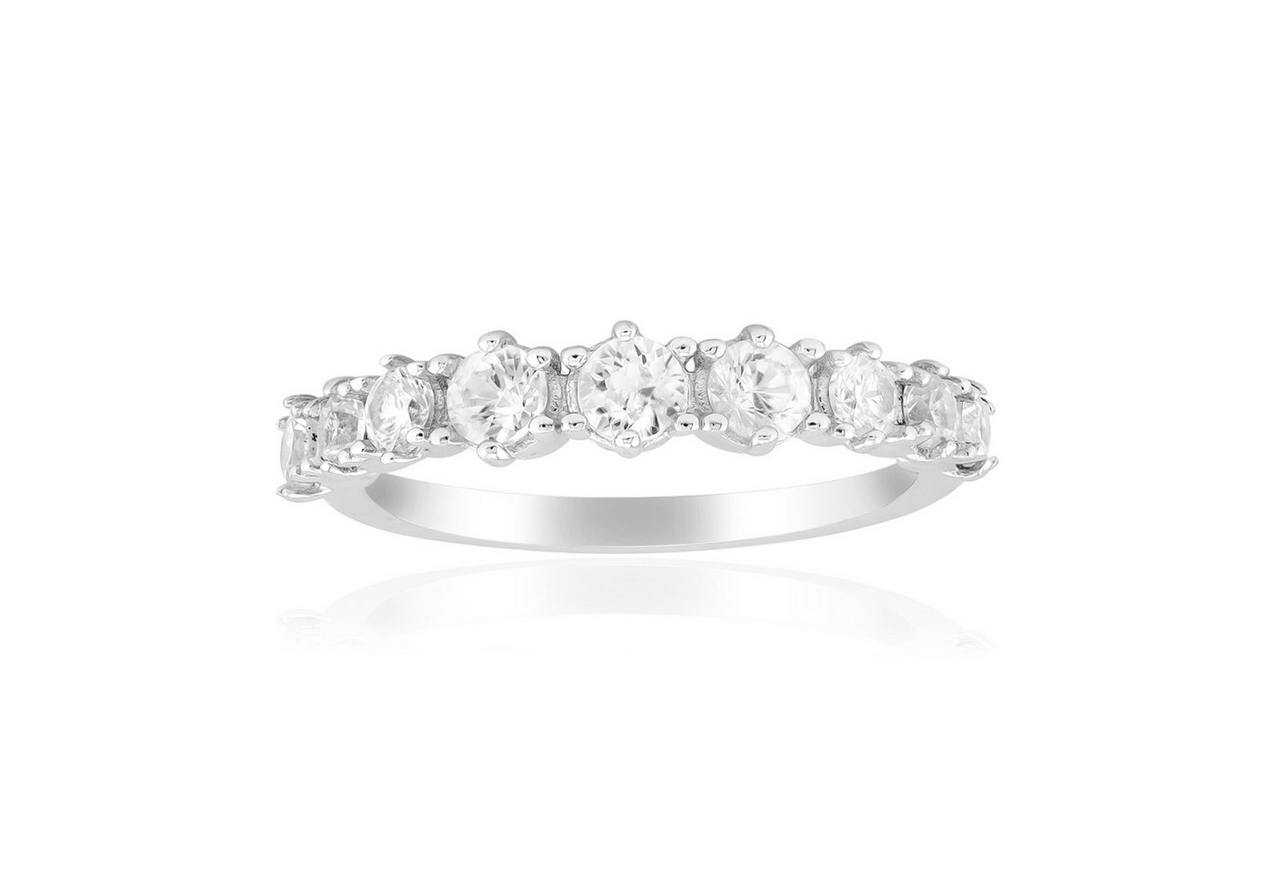 Cavill Silberring Cavill Ring Sterlingsilber 925 mit 1,11 ct Zirkon, rund, Damen (1-tlg) von Cavill