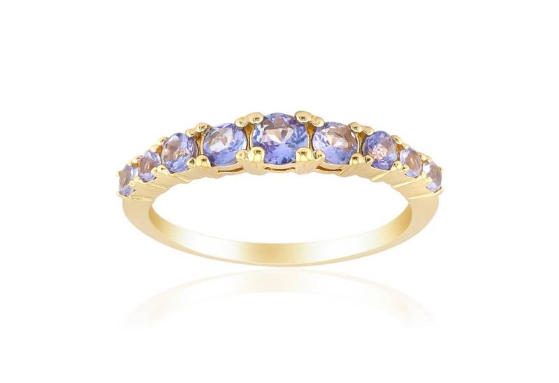 Cavill Silberring Tansanit Ring 0,63 ct Sterlingsilber vergoldet Damen Echtschmuck (1-tlg) von Cavill