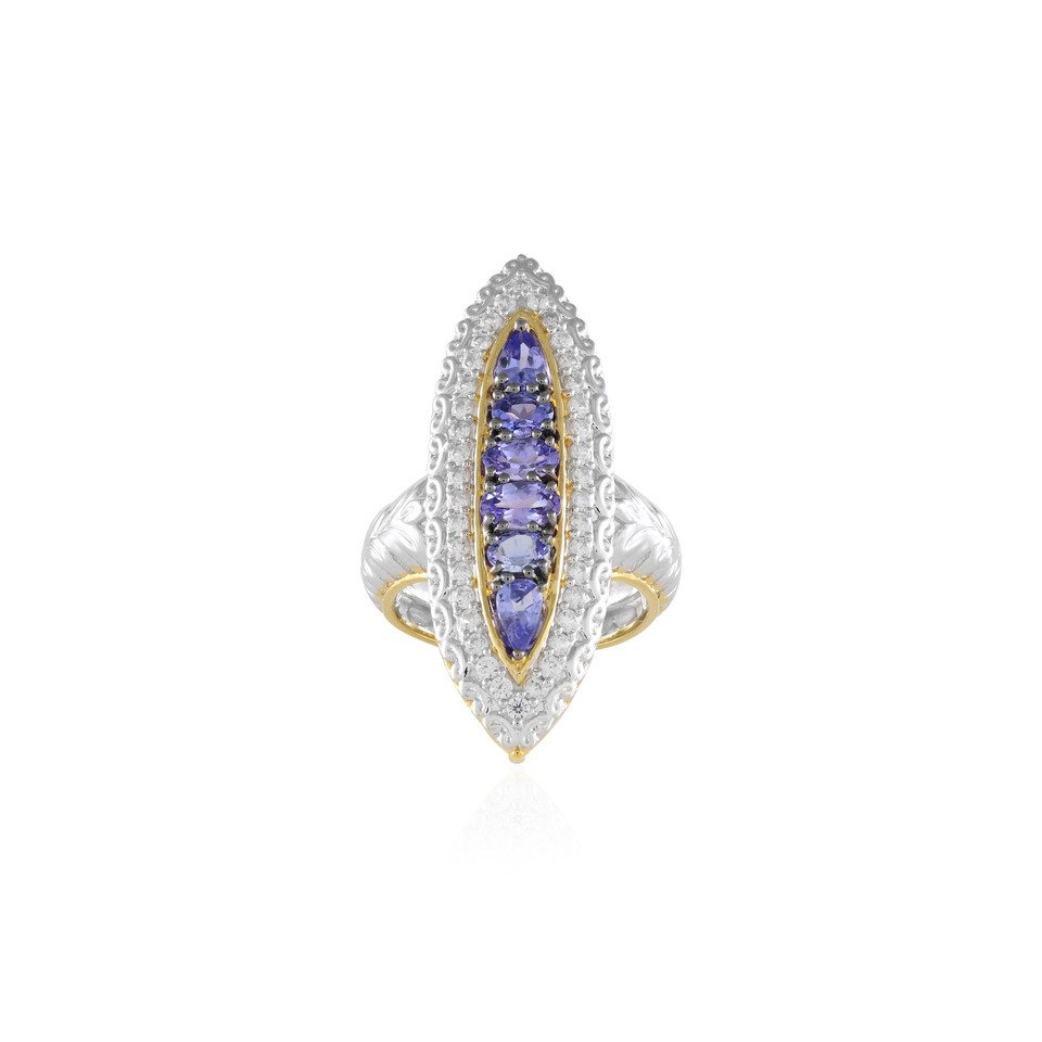Cavill Silberring Tansanit Sterling Silber Ring (1-tlg) von Cavill