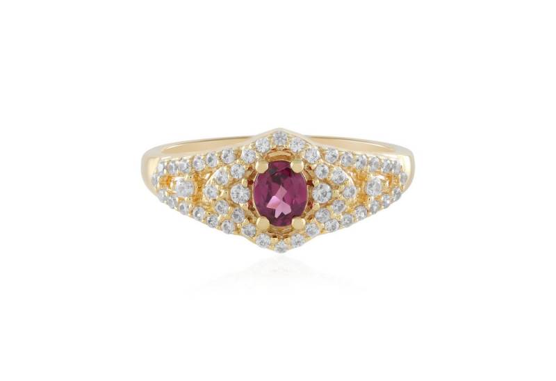 Cavill Silberring Cavill Ring Sterlingsilber vergoldet 0,35 ct roter Edelstein Zirkon (1-tlg) von Cavill