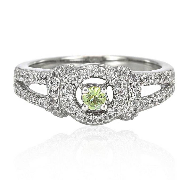 Cavill Silberring Cavill Sterlingsilberring mit 0,11 ct Tansanit & 68 Zirkon, platin (1-tlg) von Cavill